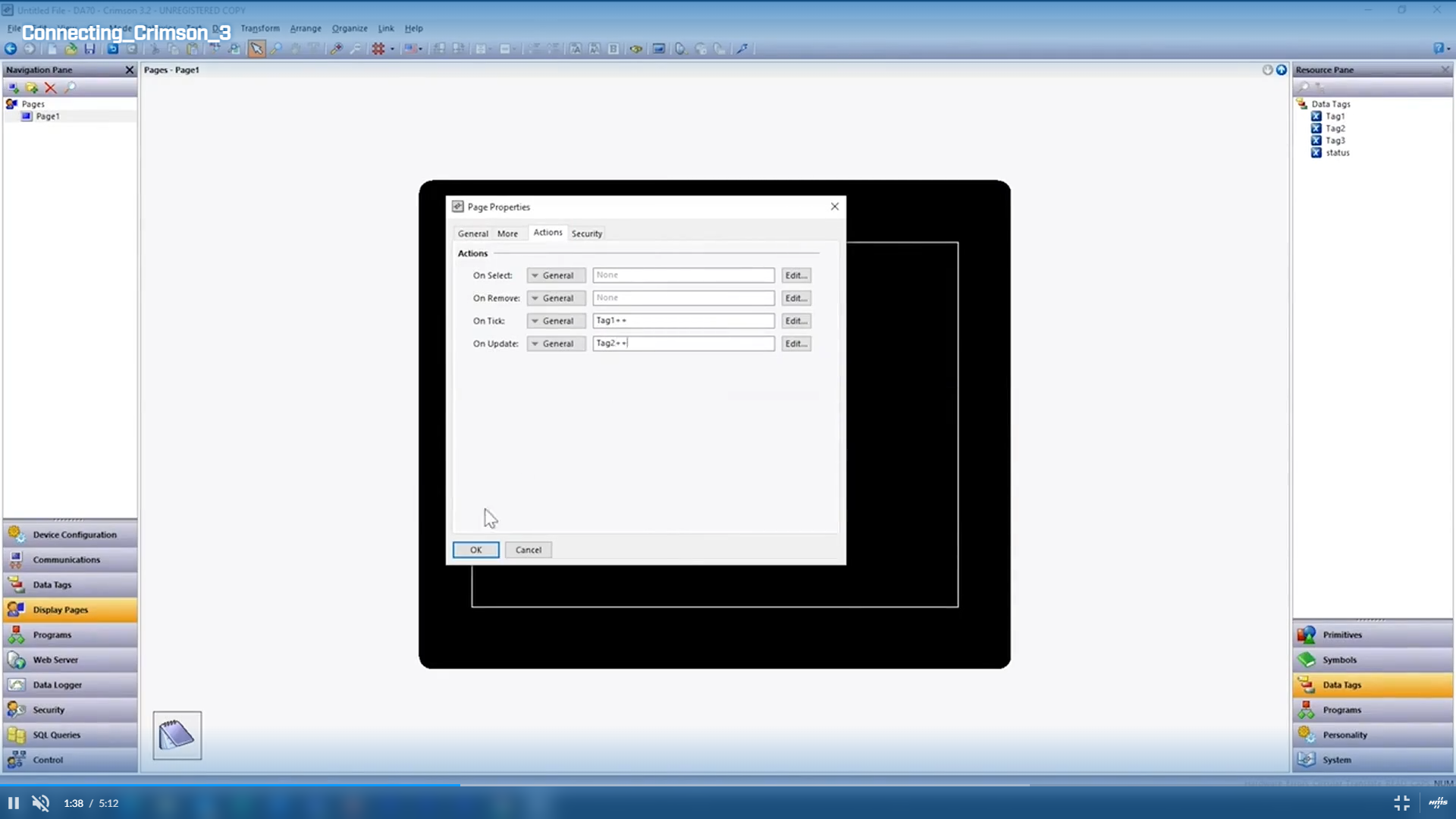 Configuration logiciel Crimson® Software