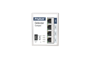 Pare-feu industriel Anybus Defender Compact 1004 sur rail DIN – HMS Networks